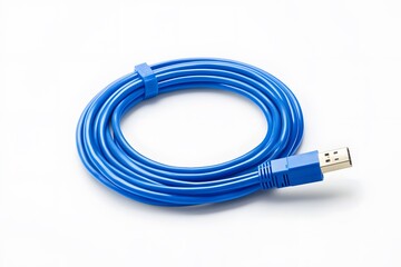 High-Performance Connectivity Coiled Ethernet Cable with RJ45 Connectors