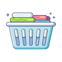 laundry basket icon, laundry basket vector illustration-simple illustration of laundry basket, perfect for laundry basket logos and icons