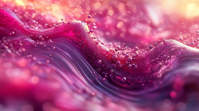 abstract particles wave with depth of field and bokeh light effects. Futuristic shape with depth of field and bokeh.