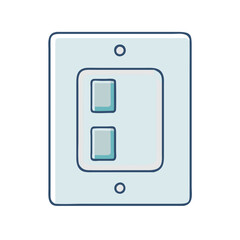 light switch icon, light switch vector illustration-simple illustration of light switch, perfect for light switch logos and icons