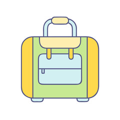 luggage bag icon, luggage bag vector illustration-simple illustration of luggage bag, perfect for luggage bag logos and icons