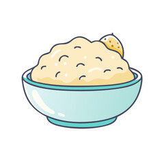 mashed potatoes icon, mashed potatoes vector illustration-simple illustration of mashed potatoes, perfect for mashed potatoes logos and icons