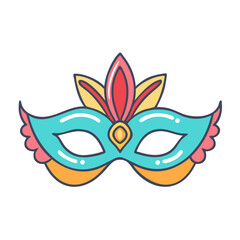 masquerade mask icon, masquerade mask vector illustration-simple illustration of masquerade mask, perfect for masquerade mask logos and icons