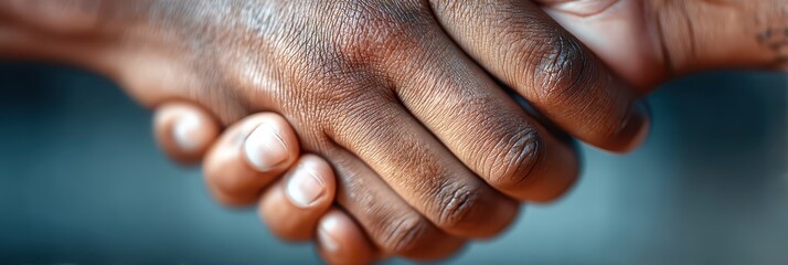 Two hands engaged in a firm handshake highlight an agreement between individuals. The closeup illustrates the importance of trust and cooperation in a business context