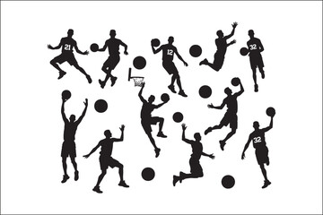 Basketball Silhouette Vector | Player SVG | Slam Dunk Clipart PNG

Basketball Player SVG | Dribble & Dunk Silhouette | Sports Vector Art

Basketball Action Silhouette | Jump Shot SVG Cut File | Sports