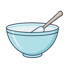 mixing bowl icon, mixing bowl vector illustration-simple illustration of mixing bowl, perfect for mixing bowl logos and icons