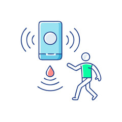 motion sensors icon, motion sensors vector illustration-simple illustration of motion sensors, perfect for motion sensors logos and icons