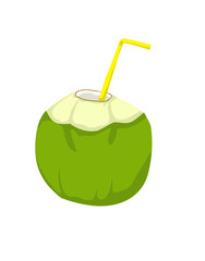 Coconut Ice Drink Illustration 