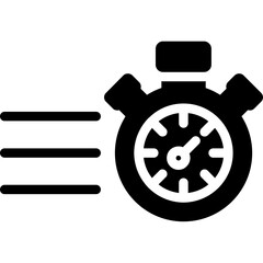 Obraz premium Velocity Glyph Icon