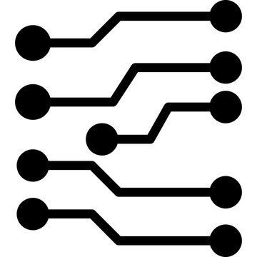 Circuit Glyph Icon