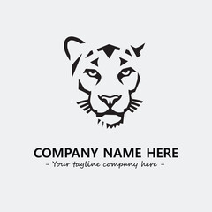 Phanter illustration black and white for logo company vector image  © Zato