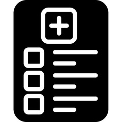 Fototapeta premium Surgery Protocol Glyph Icon