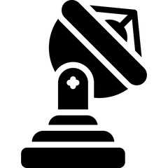 Satellite Map Glyph Icon