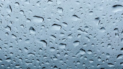 Gotas de lluvia en el cristal con fondo desenfocado