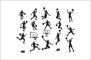 Basketball Silhouette Vector | Player SVG | Slam Dunk Clipart PNG

Basketball Player SVG | Dribble & Dunk Silhouette | Sports Vector Art

Basketball Action Silhouette | Jump Shot SVG Cut File | Sports