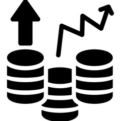 Inflation Study Glyph Icon