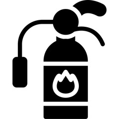 Fire Extinguisher Glyph Icon