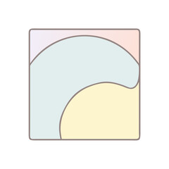 pastel gradient icon, pastel gradient vector illustration-simple illustration of pastel gradient, perfect for pastel gradient logos and icons