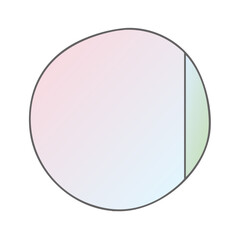 pastel gradient icon, pastel gradient vector illustration-simple illustration of pastel gradient, perfect for pastel gradient logos and icons