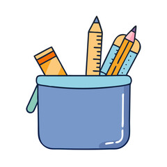 pencil case icon, pencil case vector illustration-simple illustration of pencil case, perfect for pencil case logos and icons