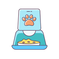 pet feeder icon, pet feeder vector illustration-simple illustration of pet feeder, perfect for pet feeder logos and icons