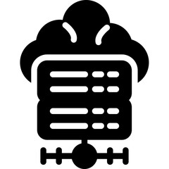 Managed Hosting Glyph Icon