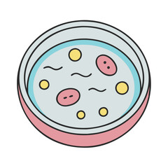 petri dish icon, petri dish vector illustration-simple illustration of petri dish, perfect for petri dish logos and icons