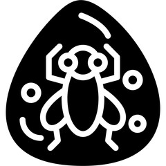 Prehistoric Insects Glyph Icon