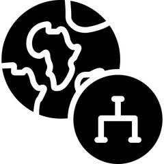 Global Access Glyph Icon