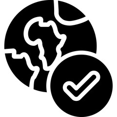Global Solutions Glyph Icon