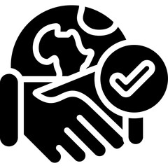 Global Relations Glyph Icon