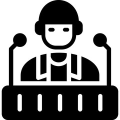 Motivational Speaker Glyph Icon