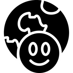 Global Interaction Glyph Icon