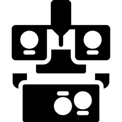 Industrial Machine Glyph Icon