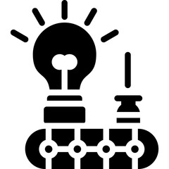 Industrial Management Glyph Icon