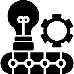 Industrial Research Glyph Icon