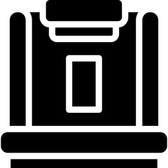 VR Platform Glyph Icon