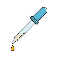 pipette icon, pipette vector illustration-simple illustration of pipette, perfect for pipette logos and icons