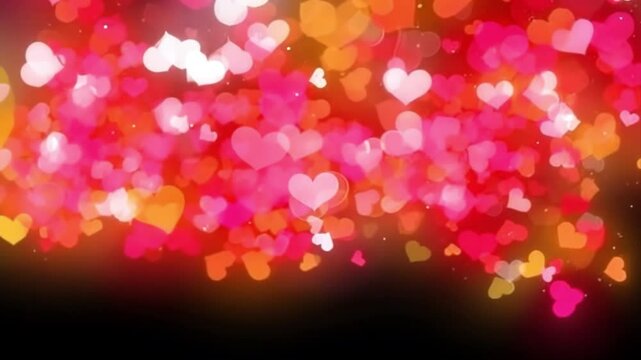 Romantic Hearts Background: A Valentine's Day Celebration