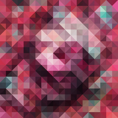 Colorful polygonal abstract background. Low poly effect. Polygon backdrop.