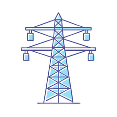 power lines icon, power lines vector illustration-simple illustration of power lines, perfect for power lines logos and icons
