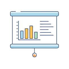 presentation slide icon, presentation slide vector illustration-simple illustration of presentation slide, perfect for presentation slide logos and icons