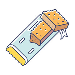 protein bar icon, protein bar vector illustration-simple illustration of protein bar, perfect for protein bar logos and icons