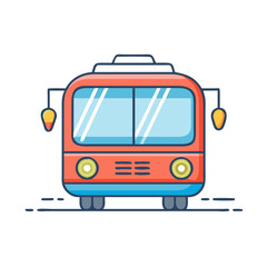 public transport icon, public transport vector illustration-simple illustration of public transport, perfect for public transport logos and icons