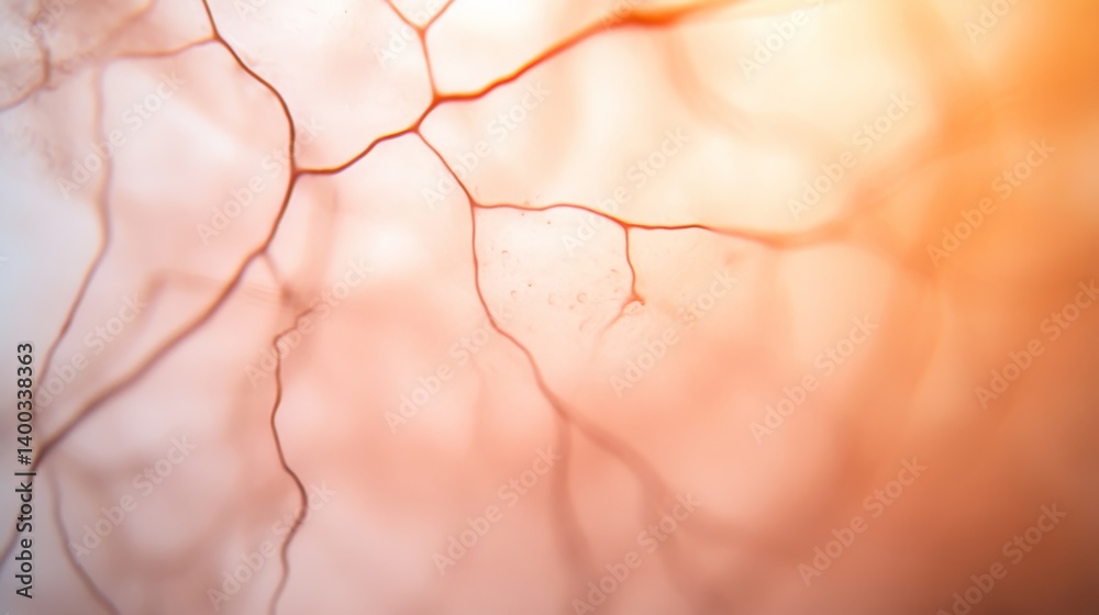 Leinwandbilder delicate neural pathways and axons intertwine like tree limbs in a macro shot, creating a soft-focus