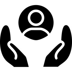 Human Rights Advocacy Glyph Icon