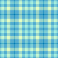Painting background textile check, madras tartan pattern texture. American seamless vector plaid fabric in cyan and light colors.