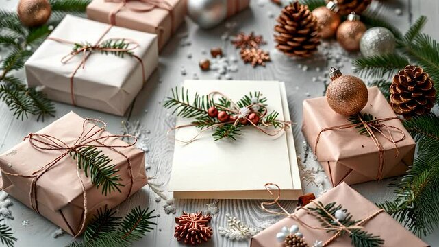 Rustic Christmas Gifts and Card: Festive Season