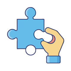 puzzle piece icon, puzzle piece vector illustration-simple illustration of puzzle piece, perfect for puzzle piece logos and icons