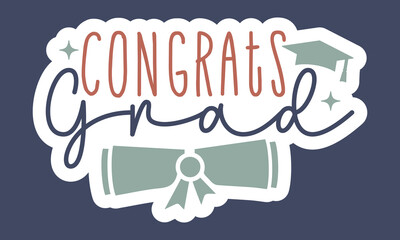 Graduation Sticker Bundle, and Single Design